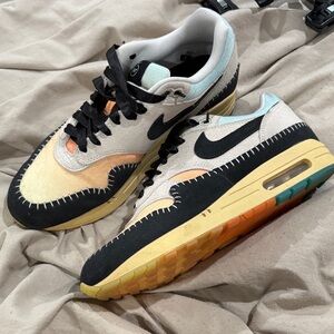Nike Multicolor Sneakers with Black and Beige Accents